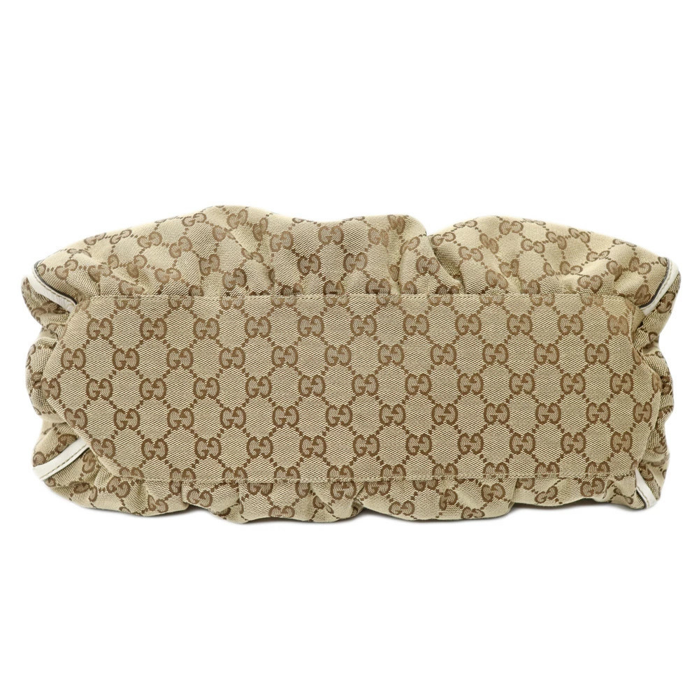 Gucci GG Supreme Canvas Leather Tote Bag beige brown - Picture 4 of 11
